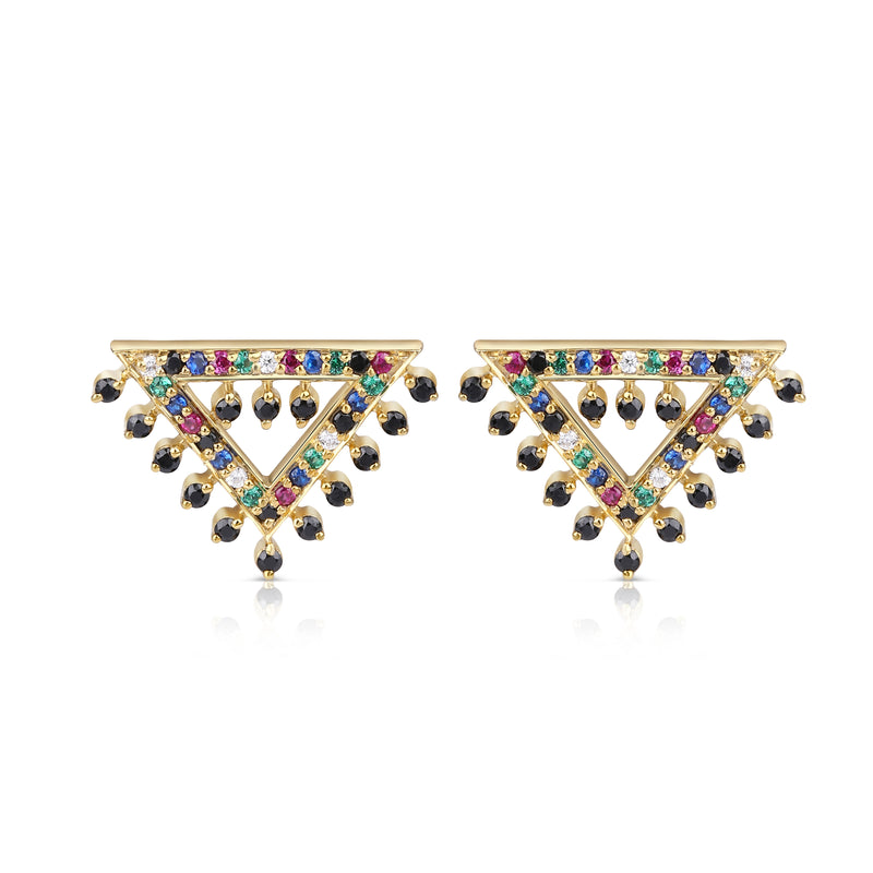 Elite Tribal Studs - Vibrant
