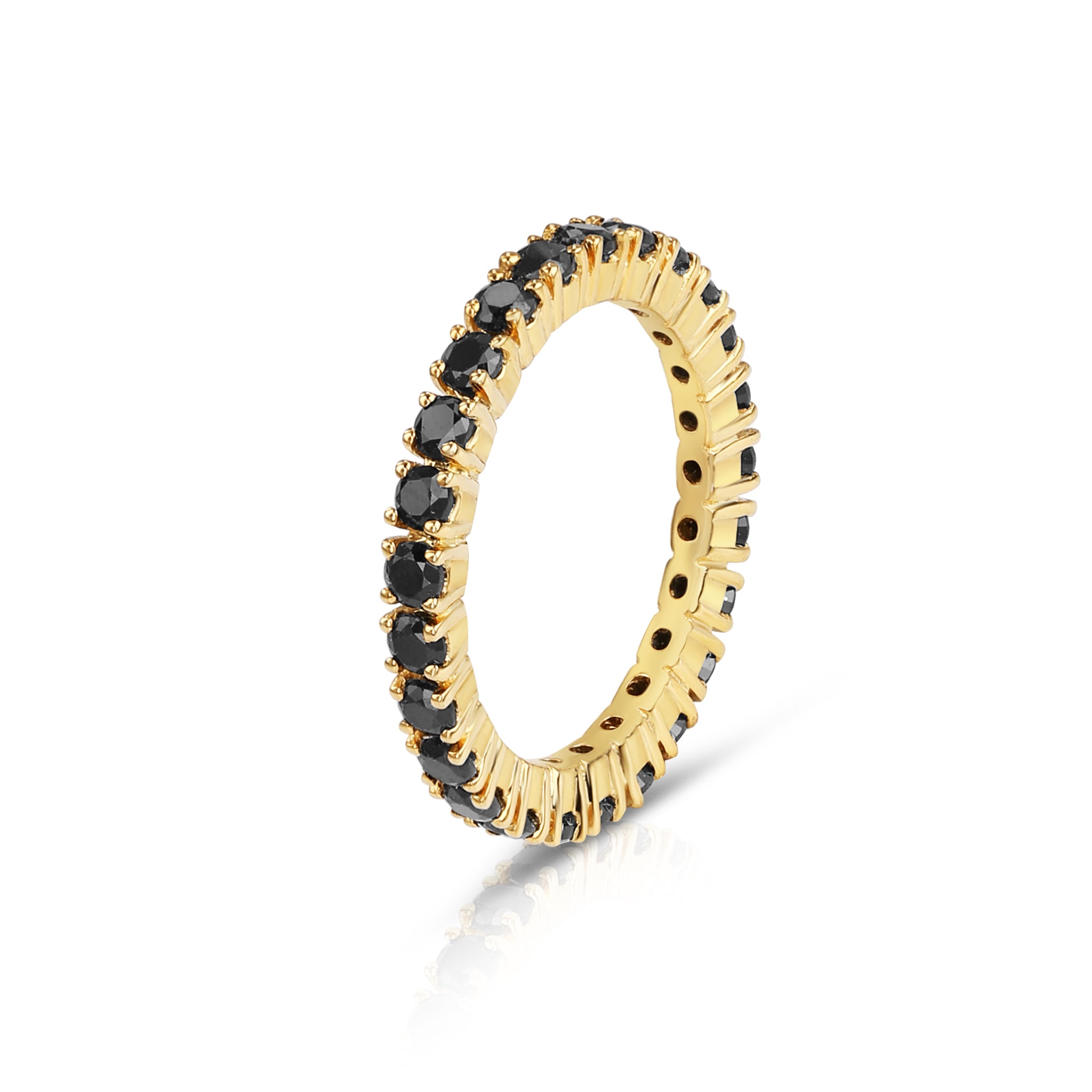 Classic Eternity Band - Midnight Gold