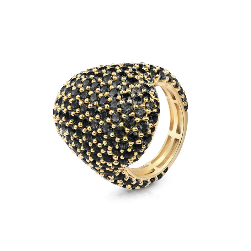 The Statement Ring - Midnight Gold