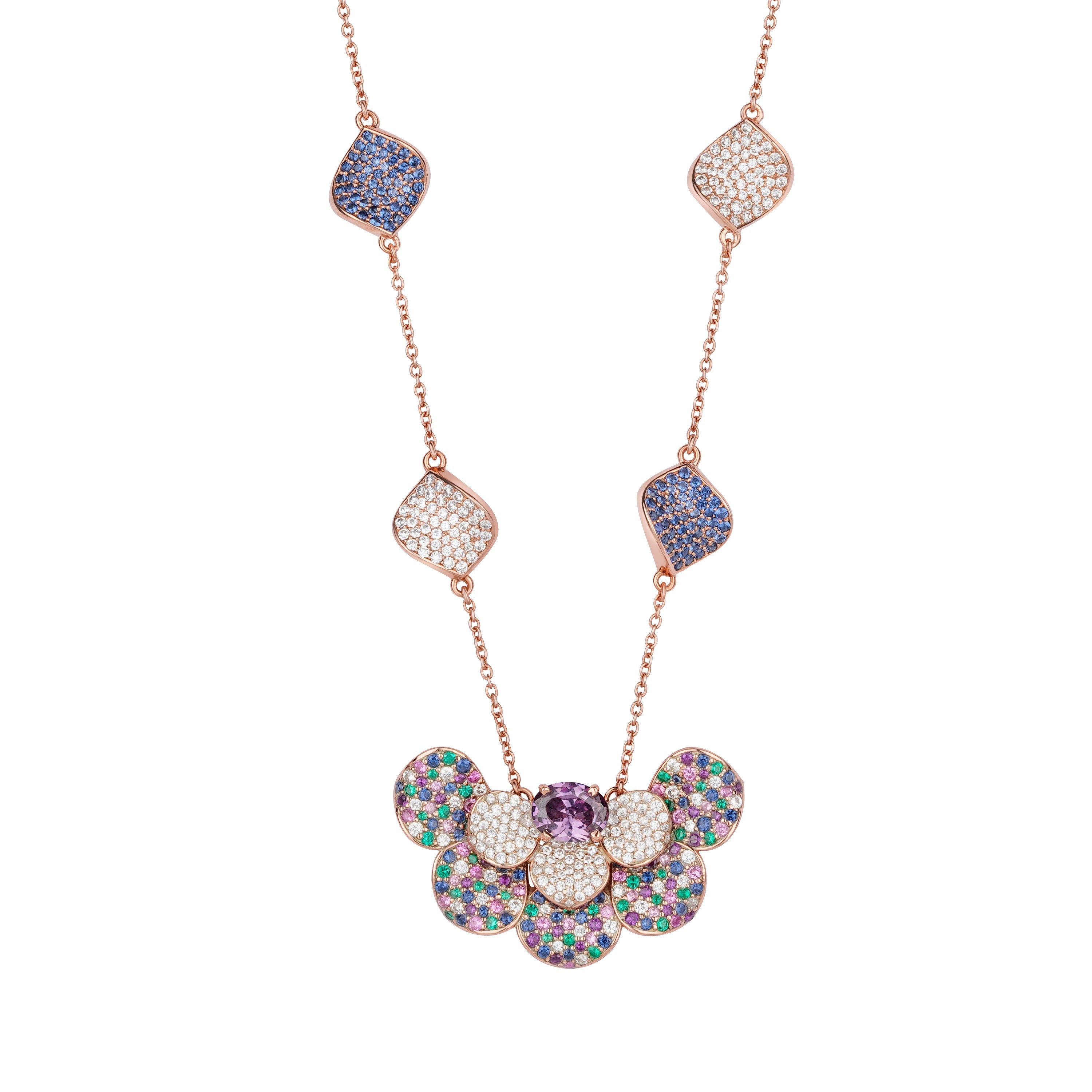 Glorious Petal Necklace - Fresh Mint
