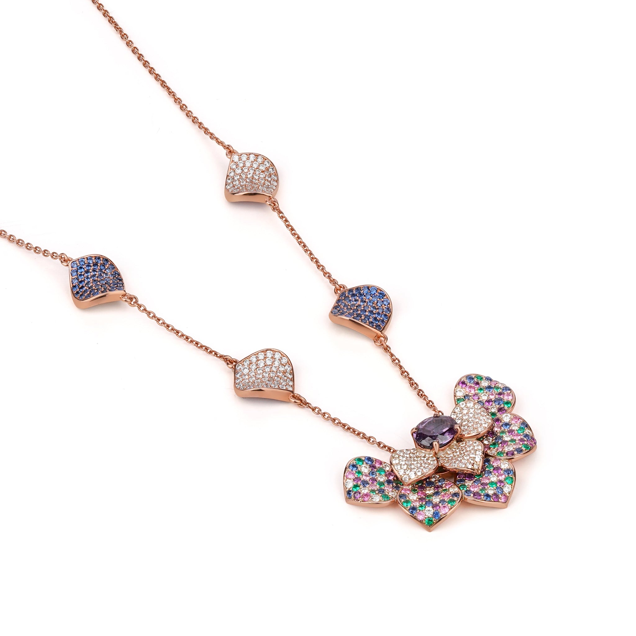 Glorious Petal Necklace - Fresh Mint