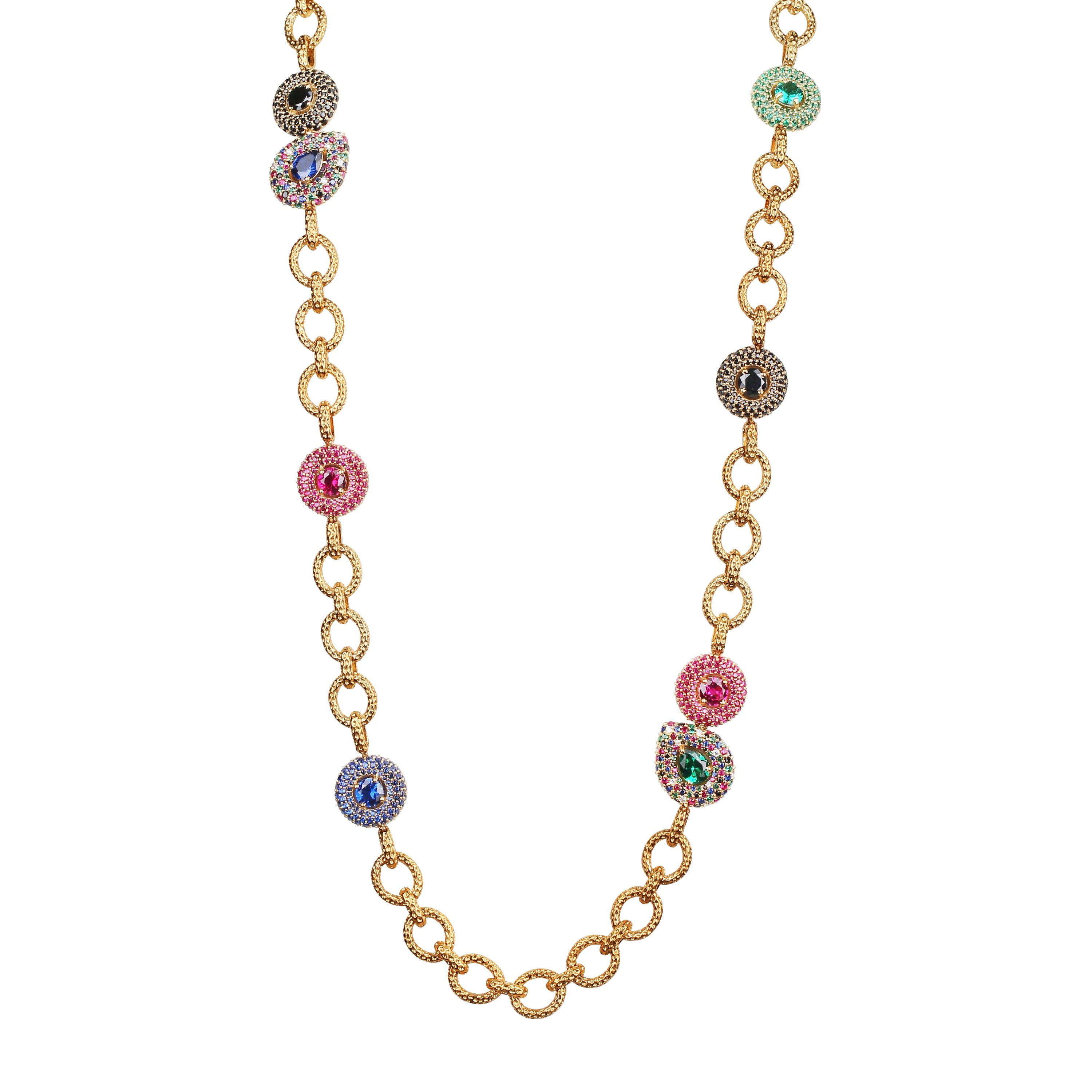 Queen's String Necklace - Yellow Gold