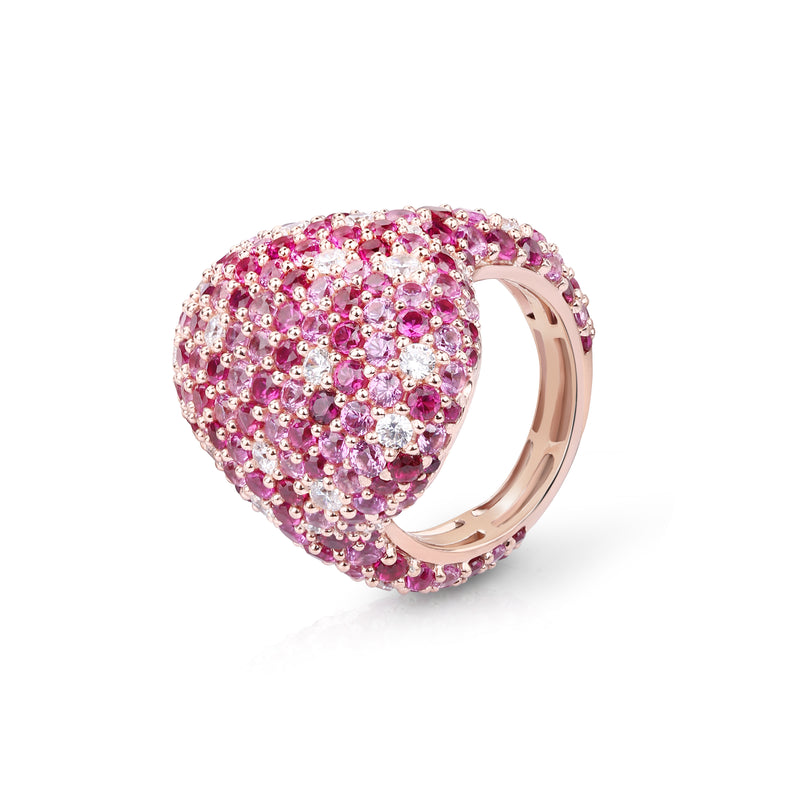 The Statement Ring - Pink Quartz