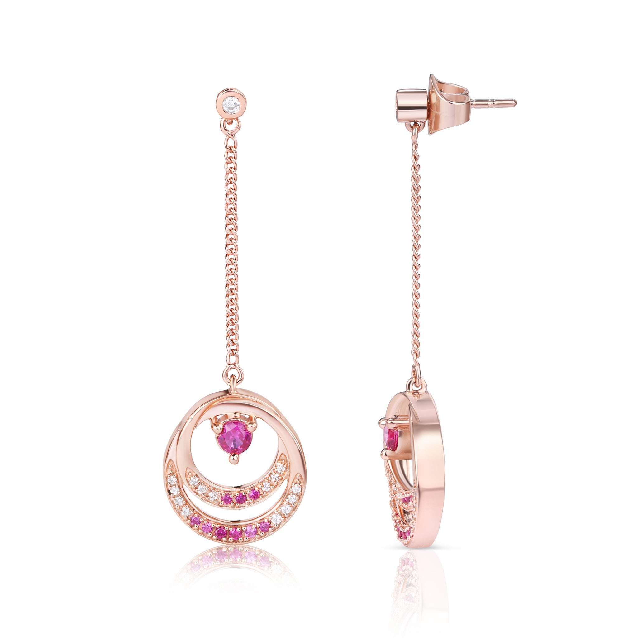 Go Girl Earrings - Rosy Hues