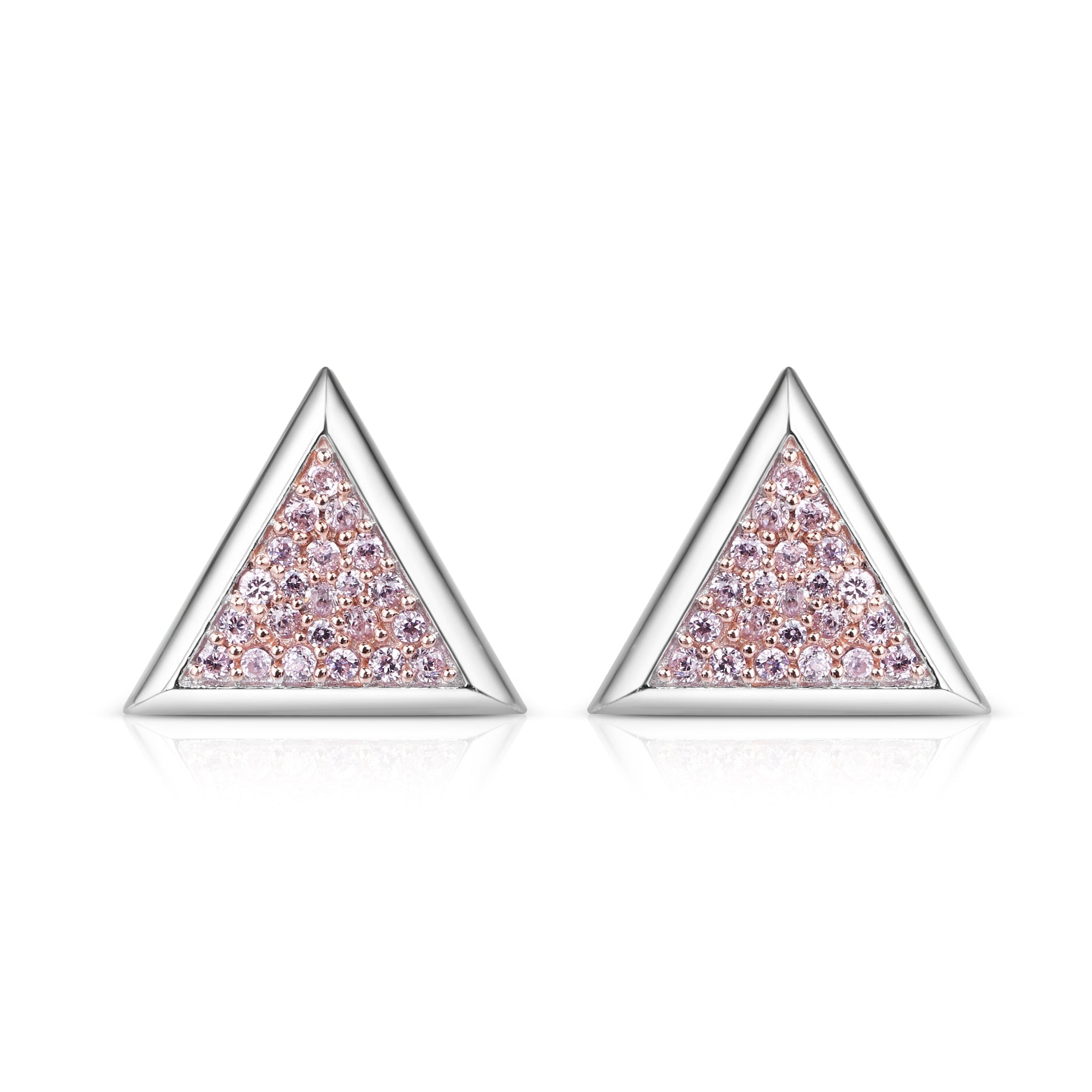 Divine Trinity Studs - Daylight Rose