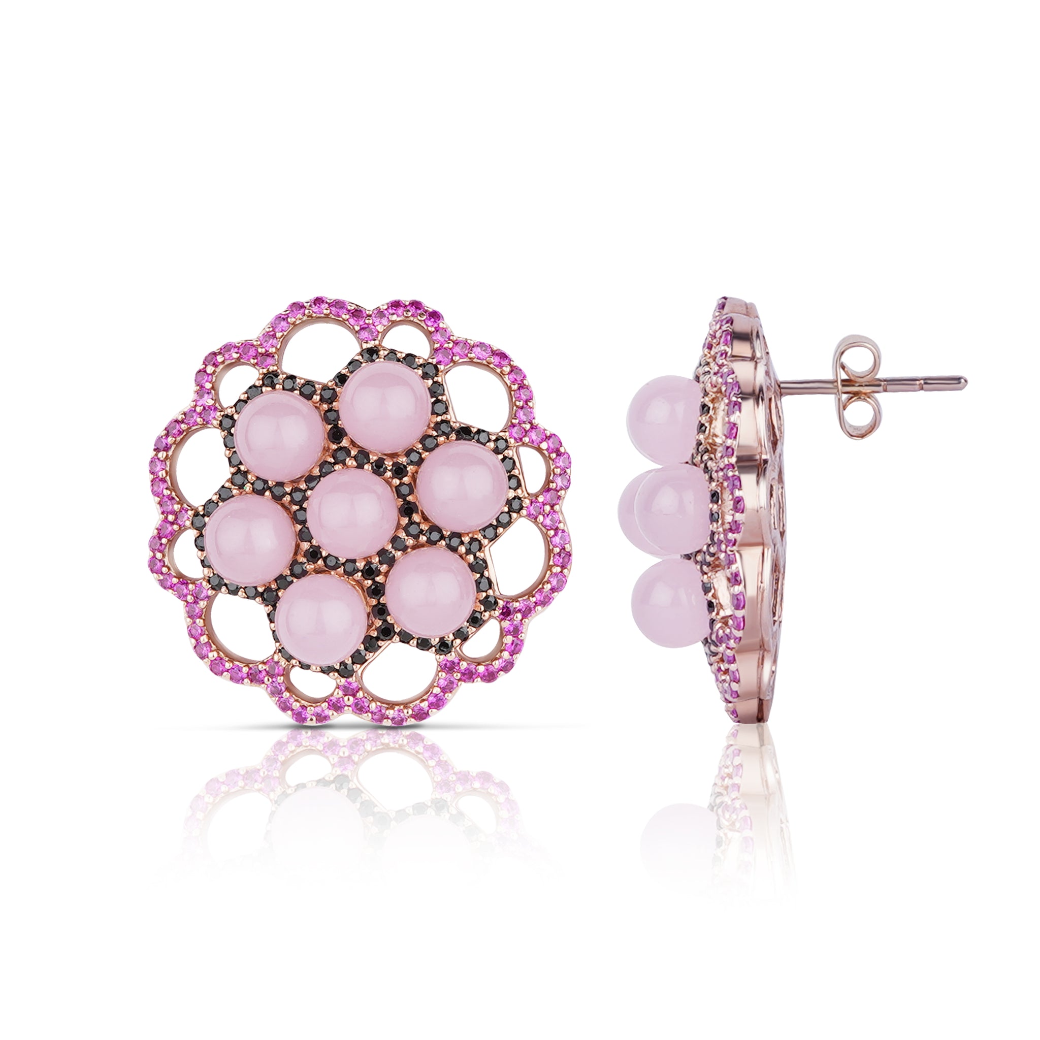 Cluster Pearls Earrings
