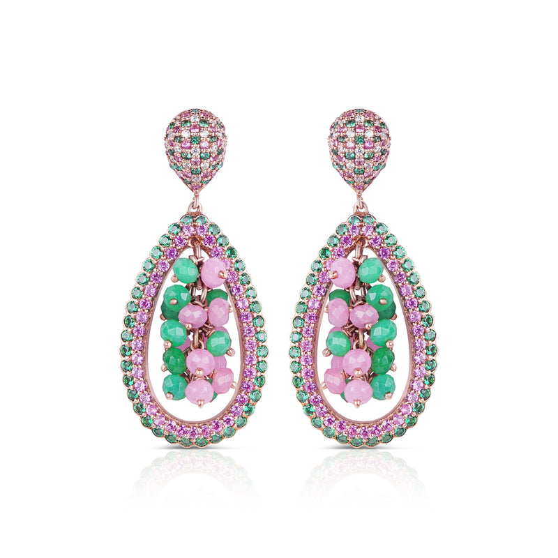 Cluster Chandelier Earrings Candy