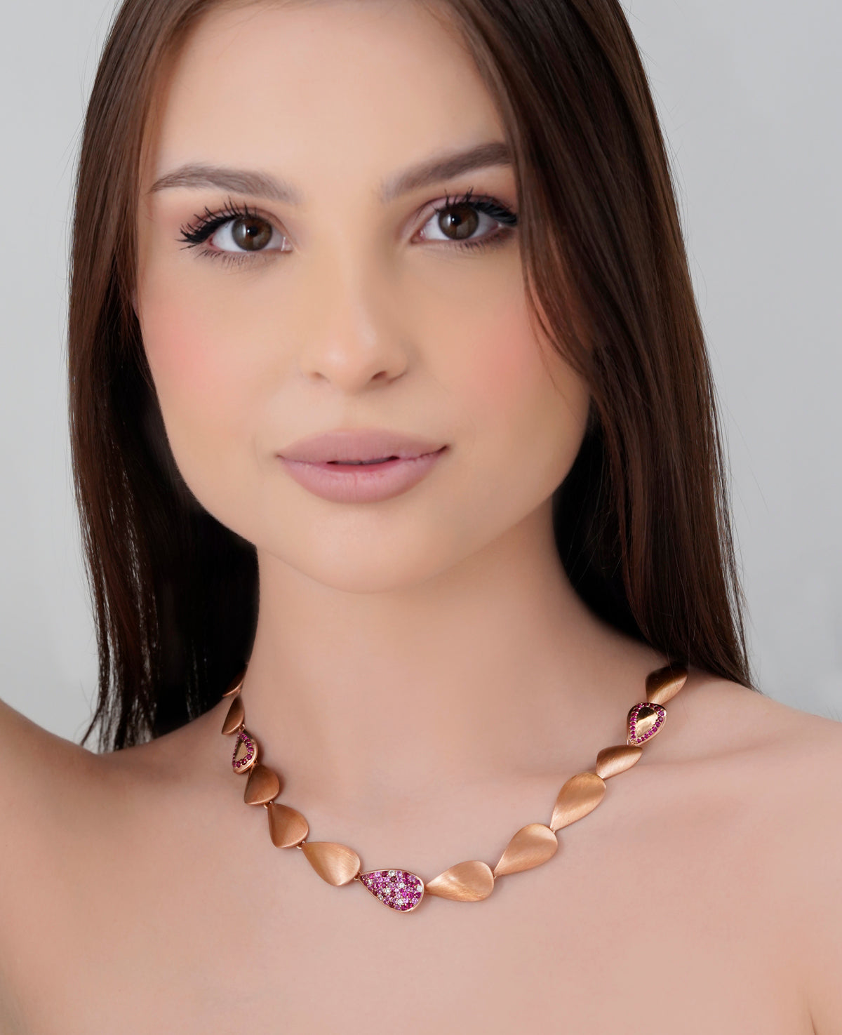 Hi-Life Petal Necklace - Rose Gold